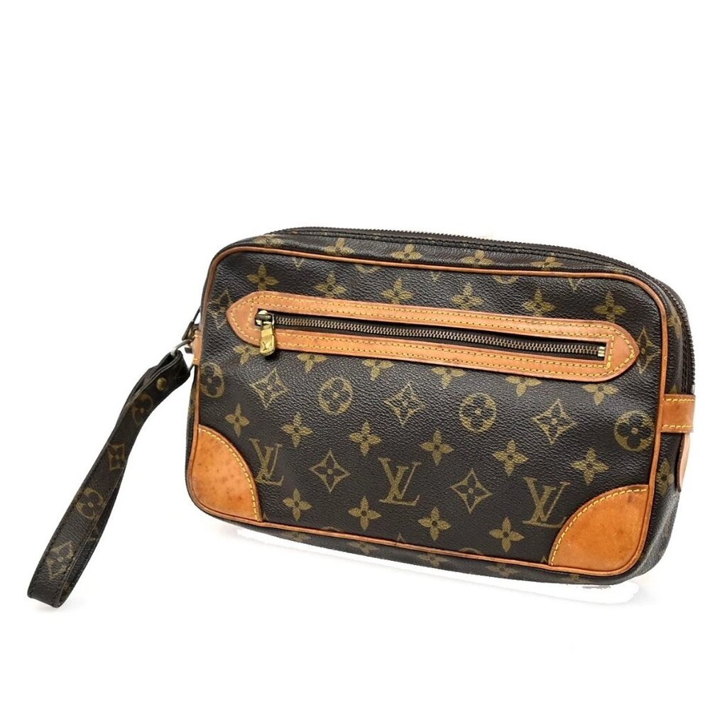 LOUIS VUITTON Marly Dragonne GM Clutch Hand Bag Monogram Brown M51825 69MA059